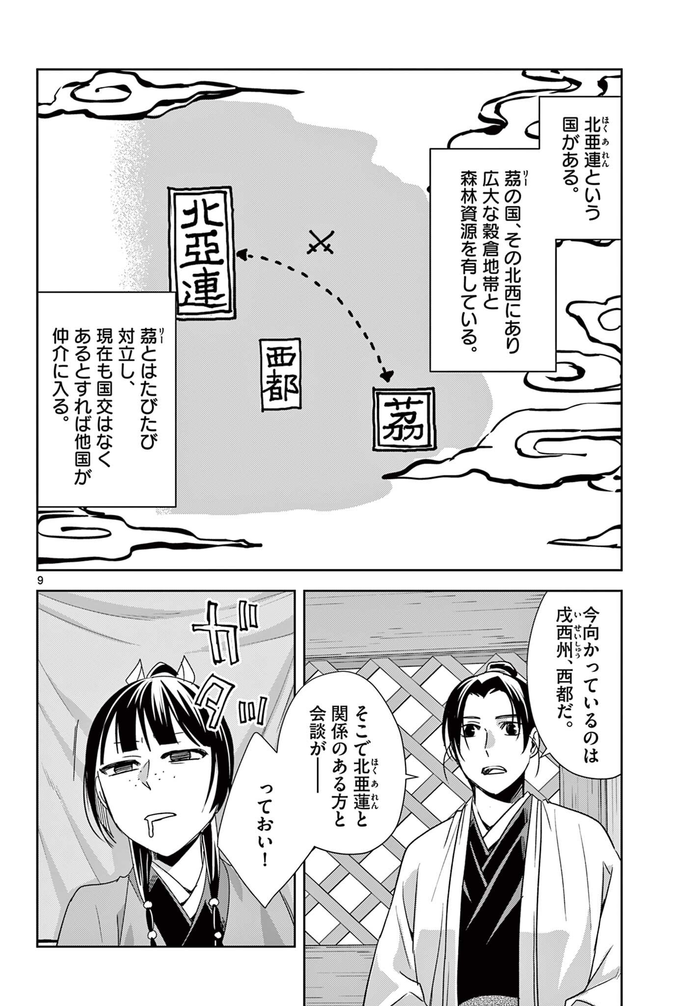 薬屋のひとりごと 猫猫の後宮謎解き手帳 第100.1話 - Page 9