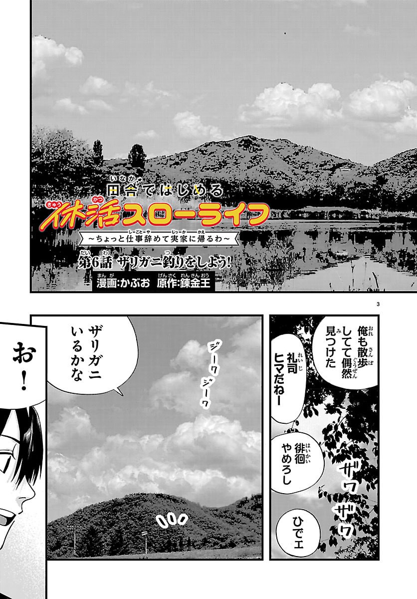 田舎ではじめる休活スローライフ～ちょっと仕事辞めて実家に帰るわ～ 第6話 - Page 3